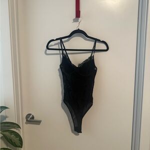 Forever 21 Black Lace Bodysuit